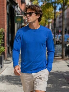 Arc’teryx Phase AR Crew LS Men’s Blue Performance Base Layer Top Size Small